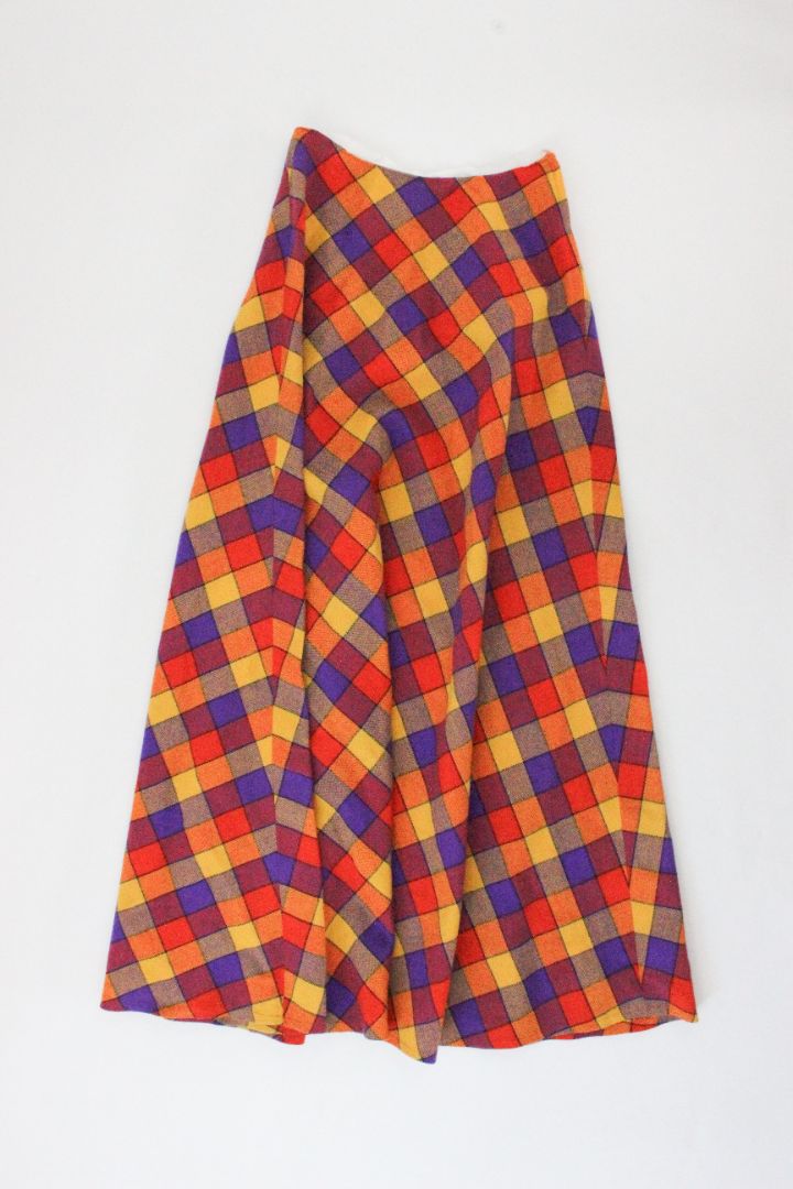VINTAGE, MAXI SKIRT, S
