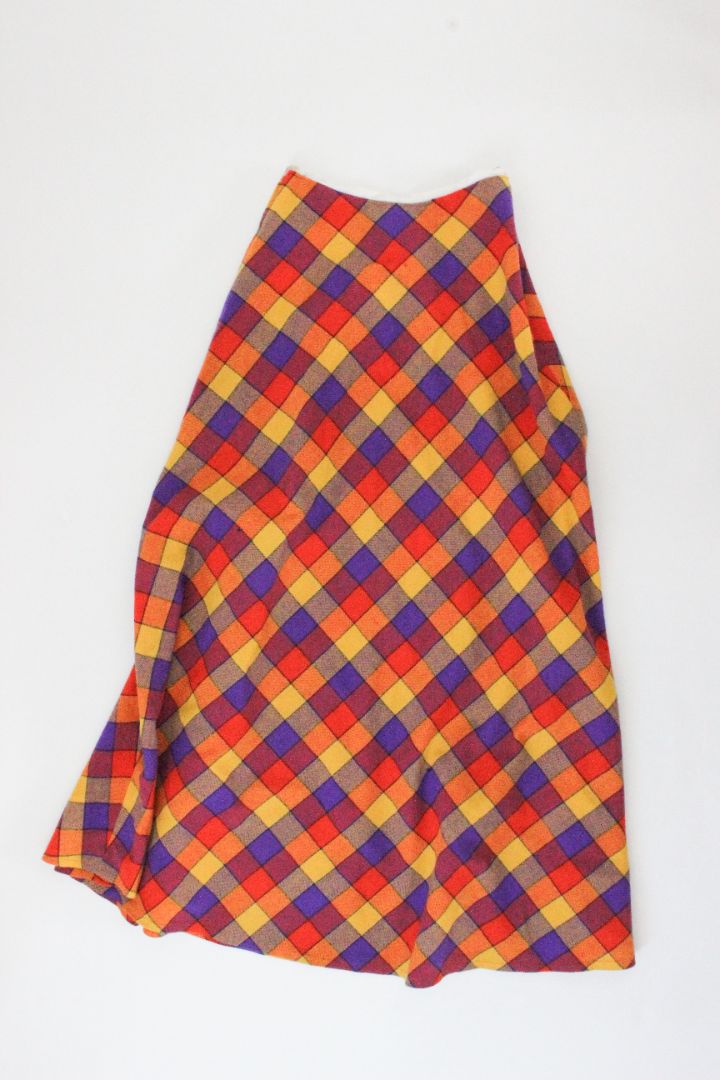 VINTAGE, MAXI SKIRT, S