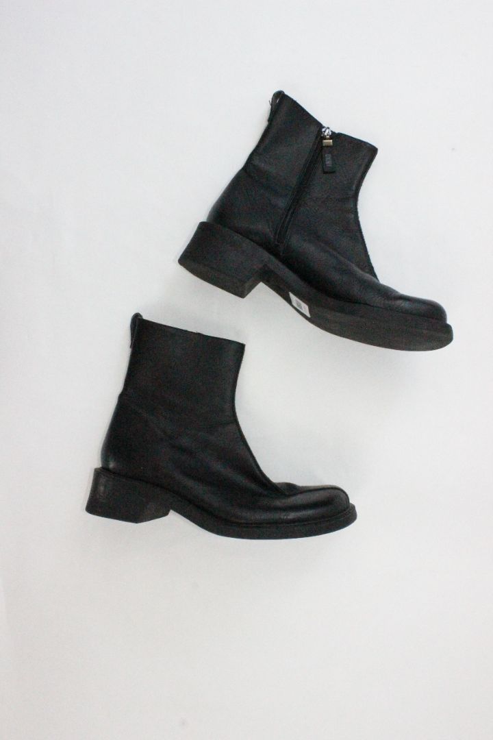 BOOTS, DKNY, BLACK, 10