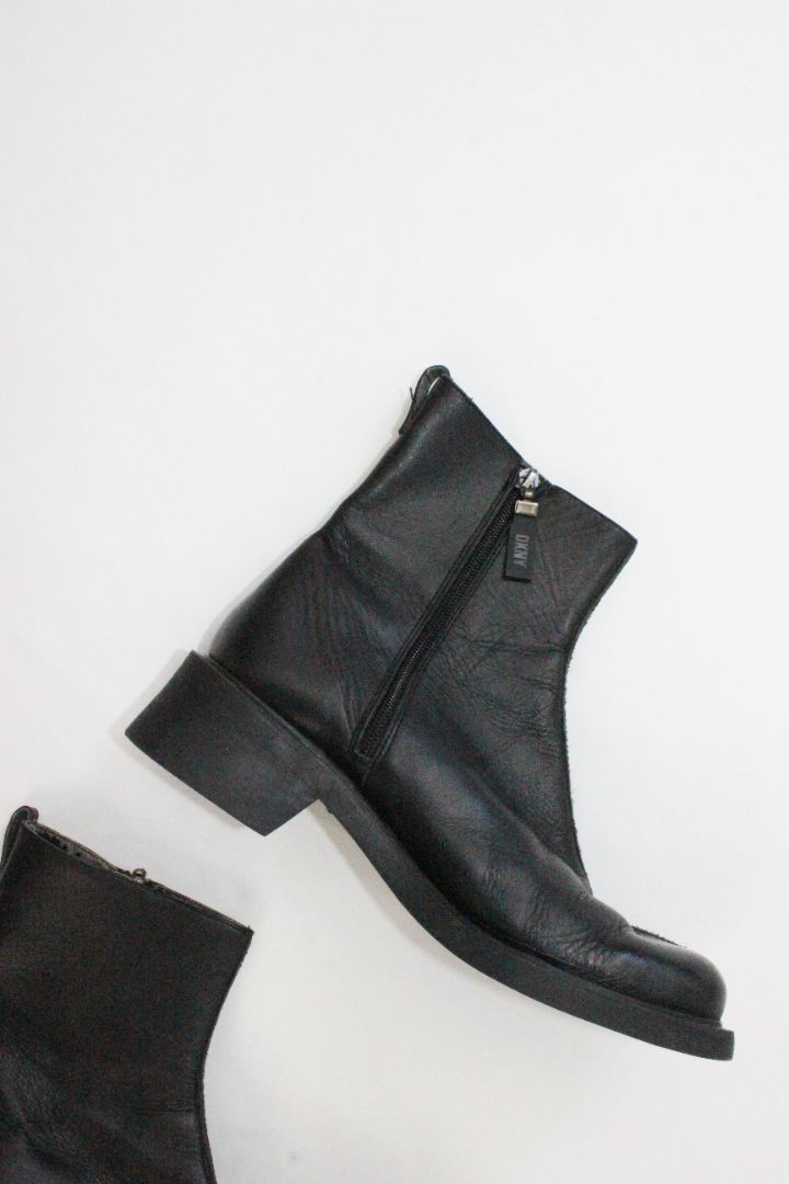 BOOTS, DKNY, BLACK, 10