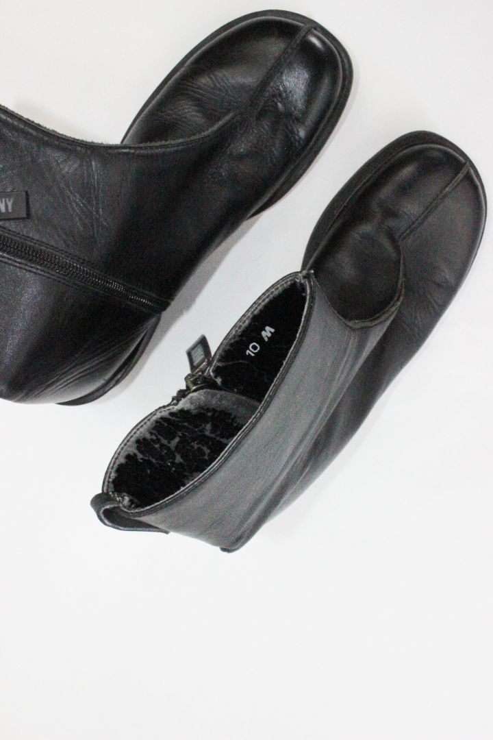 BOOTS, DKNY, BLACK, 10
